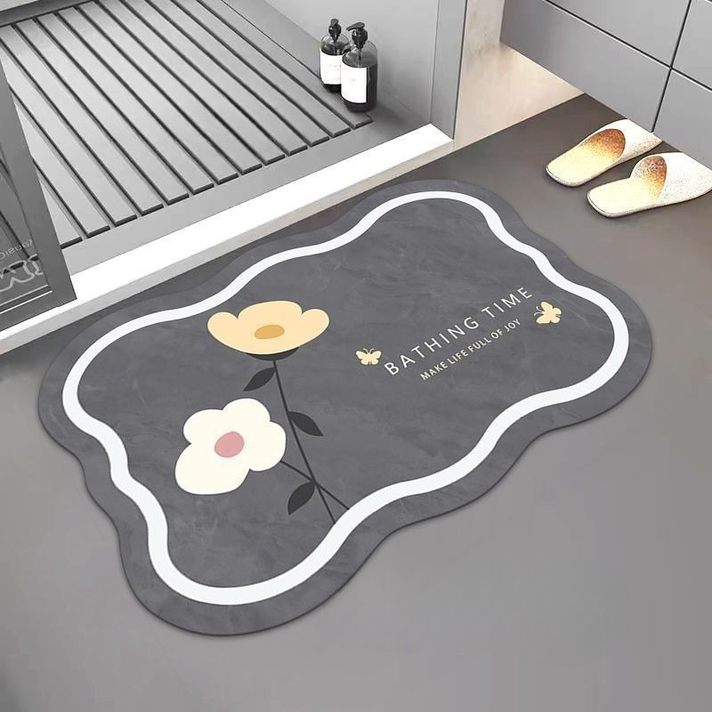 Bamboo Bath Mat - Tappetino assorbente per bagno nordico Terra