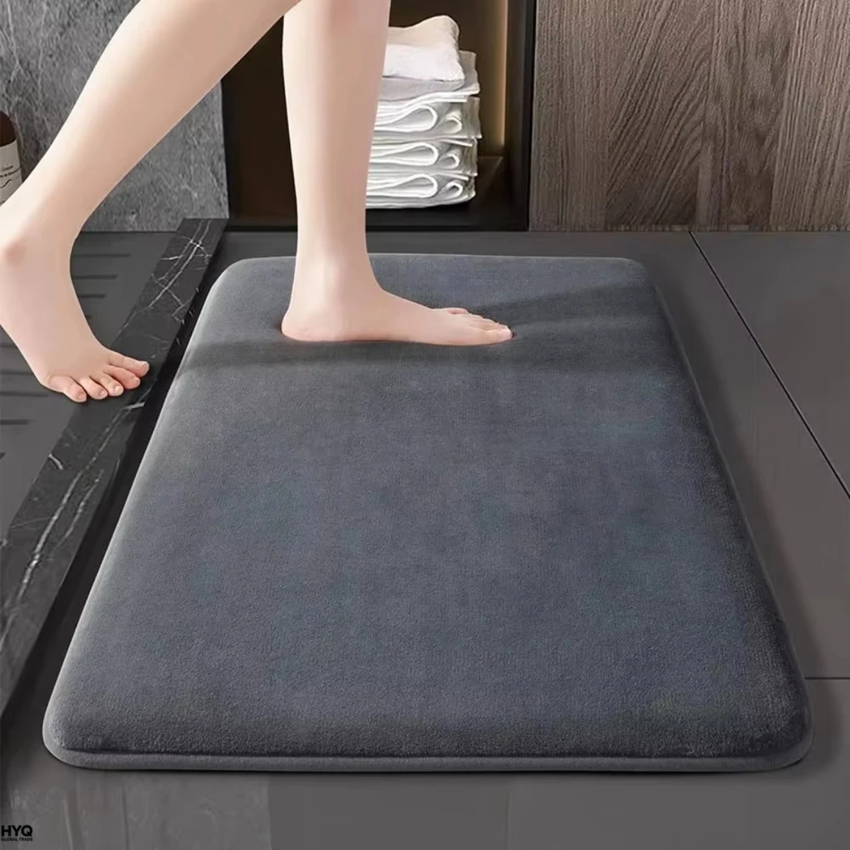 Bamboo Bath Mat - Tappetino da Bagno Antiscivolo Super Assorbente