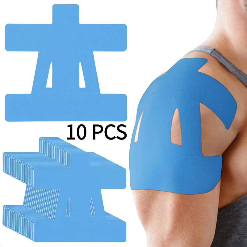 Sports Taping Precut - 10 pezzi di nastro kinesiologico pretagliato